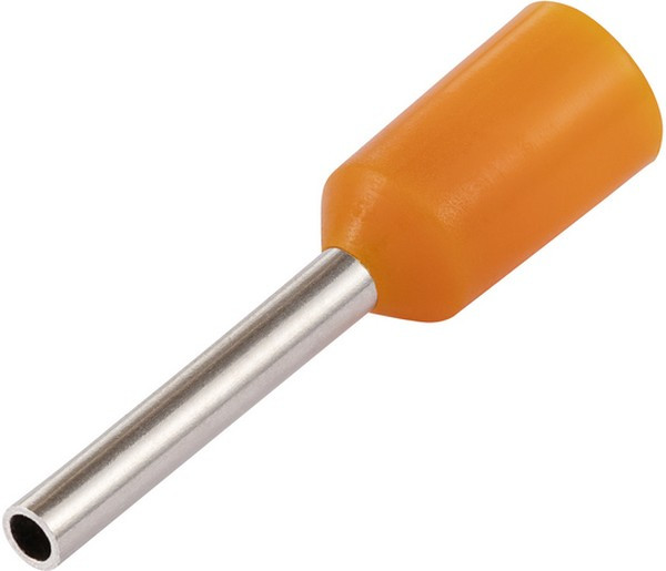 Наконечник-гильза Е0508, 0.5мм2, с изолированным фланцем, 25 шт./уп. 26685 3