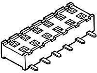 55510-106TRLF, Headers &amp; Wire Housings 4.5mm,Top Ent,SMT Vert,Dbl Rw,6P,.76um