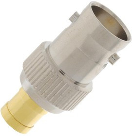 242204, РЧ/Коаксиальный адаптер, BNC, Гнездо, MCX, Штекер, Прямой Переходник, 50 Ом