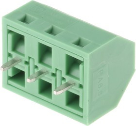 1869224, SMKDSN 1.5/3-5.08 Series PCB Terminal Block, 3-Contact, 5mm Pitch, Through Hole Mount, 1-Row, Screw