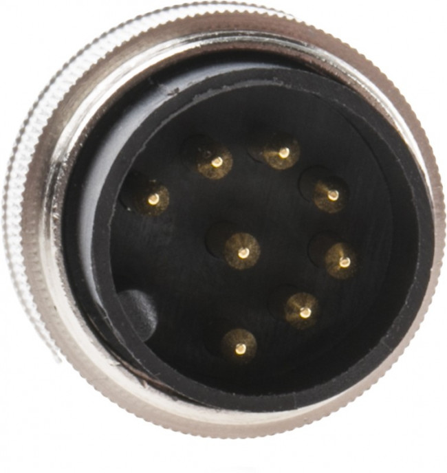 SV80, Разъем: M16, вилка, "папа", пайка, на провод, PIN: 8, 5А, 60В, прямой