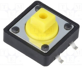 TACTMS-24N/O, Микропереключатель TACT; SPST-NO; Пол: 2; 0,05A/12ВDC; SMT; нет