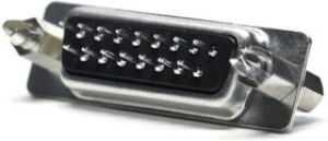 L717SDA15P1ACH4R, Dsub, Stamped Signal 3A, Right Angle PCB Thru Hole, FP=10.40mm (.409in), Row Pitch 2.54mm, 15 Pin, Flash Gold, Bright Tin