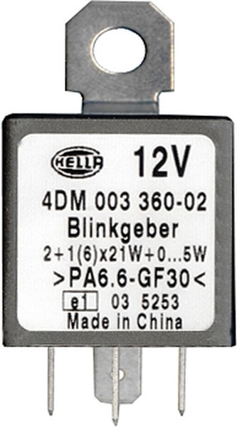 4DM 003 360-021, Реле указателей поворота, 12 V, 4 pin / страна пр-я CN /