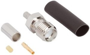 901-10605, RF Connectors / Coaxial Connectors SMA Crimp Jack Opt For LMR-100A 901-10605, RF Connectors / Coaxial Connectors SMA Crimp Jack Opt For LMR-100A