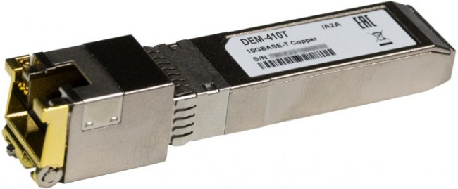 D-Link 410T/A2A Трансивер SFP+ с 1 портом 10GBase-T (до 80 м)