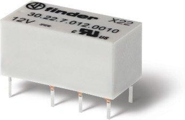 30.22.7.024.0010, Реле 2 переключ. 24VDC, 2A/250VAC DPDT