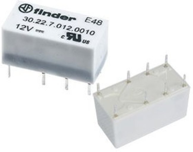30.22.7.024.0010, Реле 2 переключ. 24VDC, 2A/250VAC DPDT