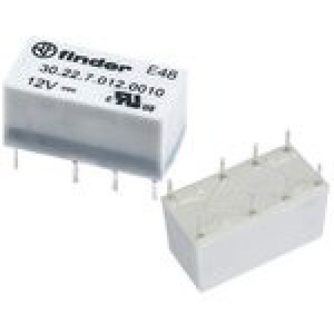30.22.7.024.0010, Реле 2 переключ. 24VDC, 2A/250VAC DPDT