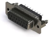 628-015-228-046, HD D SUB CONN, RCPT, 15POS, DA, SOLDER