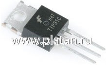 TIP31C, Транзистор: NPN, биполярный, 100В, 3А, 40Вт, TO220AB