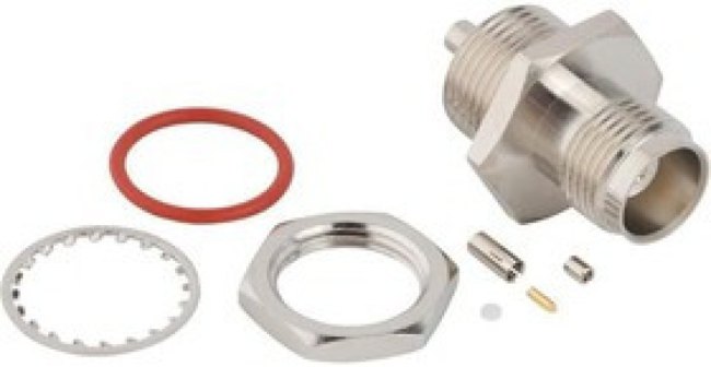 031-7002, RF Connectors / Coaxial Connectors TNC Straight Crimp Jack 1.37 mm Micro-cable Bulkhead Front Mount 50 Ohm IP67 031-7002, RF Connectors / Coaxial Connectors TNC Straight Crimp Jack 1.37 mm Micro-cable Bulkhead Front Mount 50 Ohm IP67