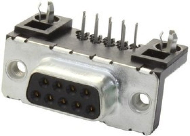 D09S13A4GL00LF, Разъем D Sub, DB9, Standard, Гнездо, FCI Delta D, 9 контакт(-ов), DE, Пайка