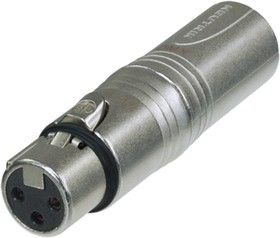 NA3F5M, XLR Connectors Adptr;3 pin XLR F- 5 pin XLR M;prewire