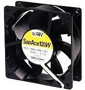 9WG1212H102, DC Fans DC Axial Fan, 120x120x38mm, 12VDC, Splash Proof, Ribless, IP55 Rated