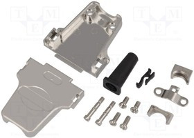 DTZF15-K, Корпус для разъемов D-Sub, D-Sub HD 26pin,D-sub 15pin, прямой