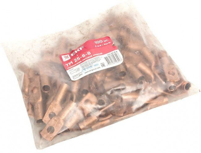 Наконечник медный ТМ 25-8-8 EKF tm-25-8-8