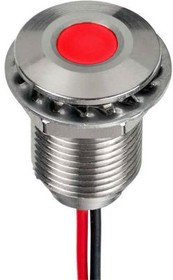 Q10F5SXXSR24E, LED Indicator, Rear Epoxy Wire, Fixed, Red, DC, 24V