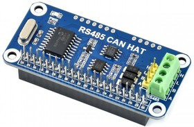 RS485 CAN HAT, Плата расширения (HAT) для Raspberry Pi, CAN/RS485-интерфейс RS485 CAN HAT, Плата расширения (HAT) для Raspberry Pi, CAN/RS485-интерфейс