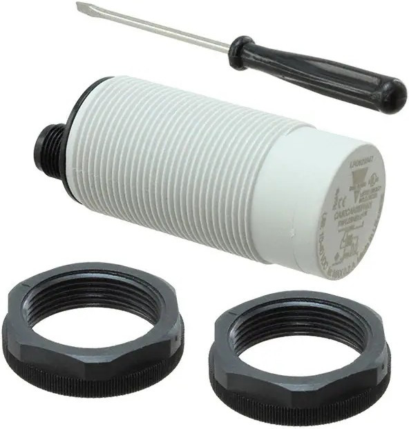 CA30CAN25PAM1, Capacitive Barrel-Style Proximity Sensor, M30 x 1.5, 25 mm Detection, PNP Output, 10 40 V, IP67 CA30CAN25PAM1, Capacitive Barrel-Style Proximity Sensor, M30 x 1.5, 25 mm Detection, PNP Output, 10 40 V, IP67