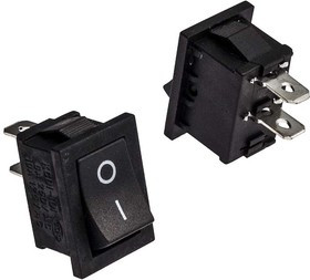 K KCD1-101-C3-B/2P on-off, Клавишный переключатель KCD1-101-C3-B/2P, ON-OFF