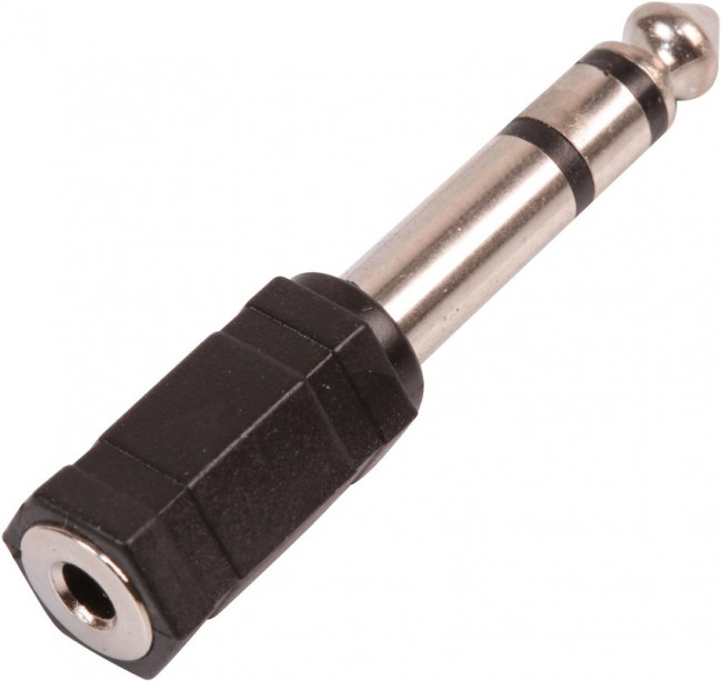 PSG08624, Переходник разъема, Моно - 3.5мм, 1 вывод(-ов), Гнездо, Стерео - 6.35мм, 1 вывод(-ов), Штекер