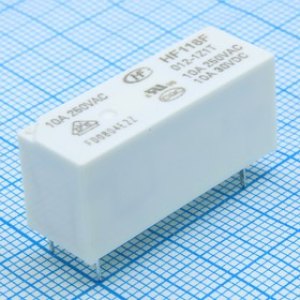 HF118F/012-1Z1T, (1пер.10А,12В мощн.реле), Реле силовое, 10 А, 12 В, степень защиты RTII HF118F/012-1Z1T, (1пер.10А,12В мощн.реле), Реле силовое, 10 А, 12 В, степень защиты RTII