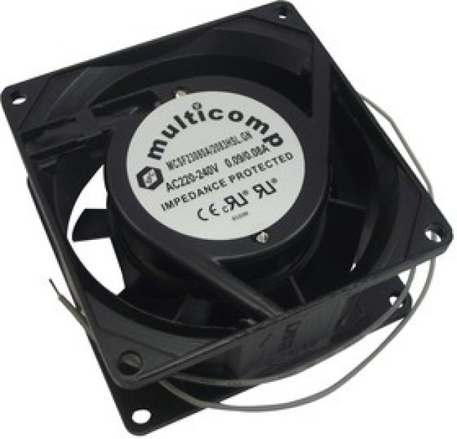 SF23080A/2083HSL.GN, AC Axial Fan, серия Slimline, 230 В, Square, 80 мм, 38 мм, Скольжения, 30 фут³/ SF23080A/2083HSL.GN, AC Axial Fan, серия Slimline, 230 В, Square, 80 мм, 38 мм, Скольжения, 30 фут³/