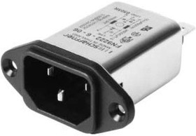FN9222SR-6-06, Filtered IEC Power Entry Module, IEC C14, General Purpose, 6 А, 250 В AC