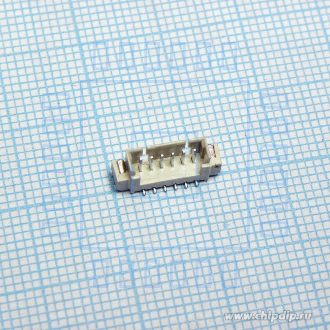DS1020-03-06MVT1-R, (FH06M SMT), Разъем FH06M, вилка на плату для поверхностного монтажа 6pin, шаг 1.25мм DS1020-03-06MVT1-R, (FH06M SMT), Разъем FH06M, вилка на плату для поверхностного монтажа 6pin, шаг 1.25мм