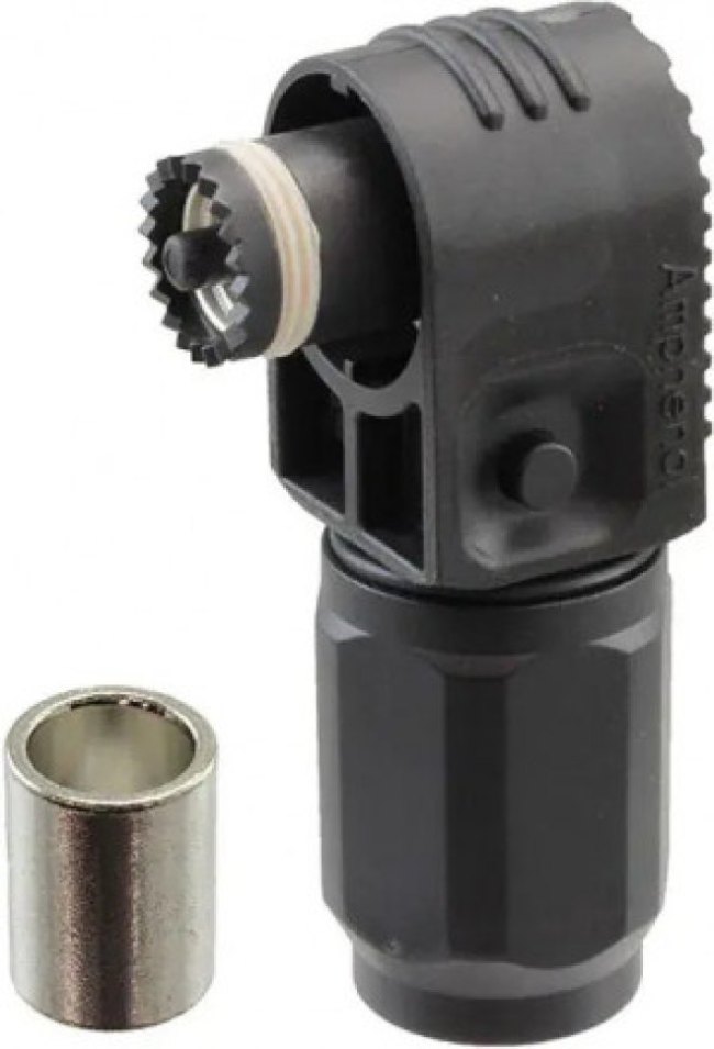 SLPPC50BSB2, Heavy Duty Power Connectors 10.3MM R/A PLUG BLACK 60 KEYWAY