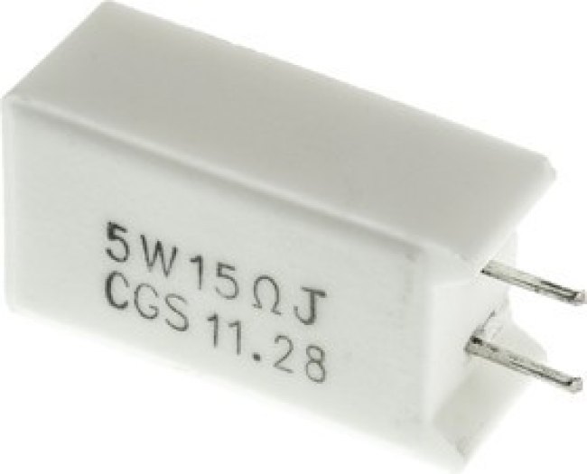 SQMW515RJ, 15 Wire Wound Resistor 5W ±5% SQMW515RJ SQMW515RJ, 15 Wire Wound Resistor 5W ±5% SQMW515RJ