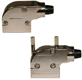 981-009-030R121, 981 Series Zinc Right Angle D Sub Backshell, 9 Way