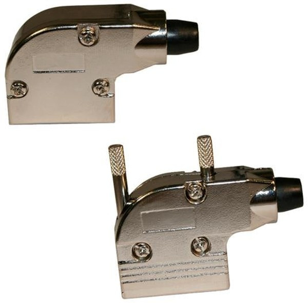 981-009-030R121, 981 Series Zinc Right Angle D Sub Backshell, 9 Way