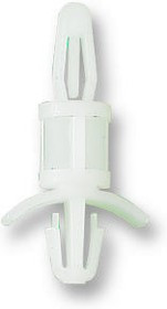 LCBS-4-01, PCB Support, Locking, Nylon, PA66, Natural, 6.4 mm Height, 25 Pack