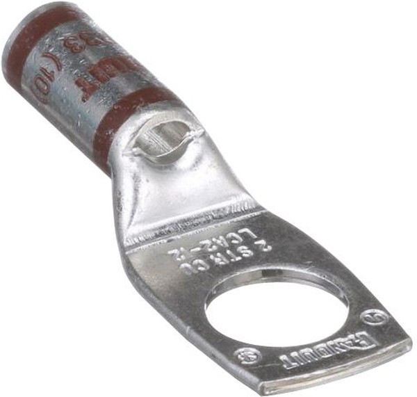 LCA2-12-Q, Terminals Copper Comp Lug 1H #2 AWG
