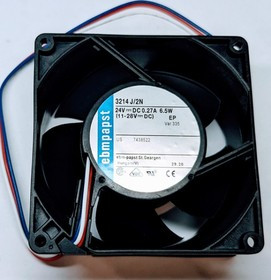 Вентилятор 3214J/2N 0.27A 6.5W 92x38 24v 3pin