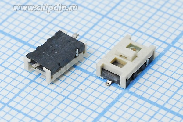 Тактовая кнопка, 6.8x 4.5x 2.5, алгоритм работы NO, ILзеленый, TL3200