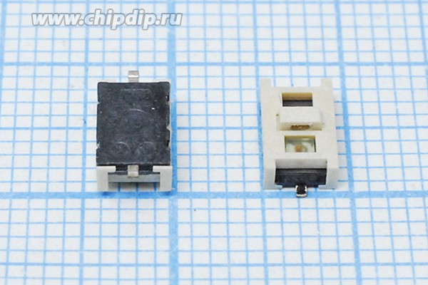 Тактовая кнопка, 6.8x 4.5x 2.5, алгоритм работы NO, ILзеленый, TL3200