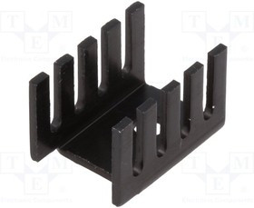 D01A, Радиатор прессованный, U, TO202,TO220, черный, L 19,05мм, 21К/Вт