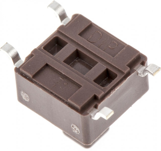 DTSM644NV, Brown Button Tactile Switch, SPST 50 mA @ 12 V dc 4mm