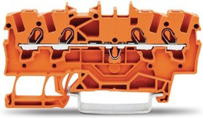 2001-1402, Terminal Block, Cage Clamp, 4 Poles, 800V, 24A, 0.25 ... 2.5mm², Orange 2001-1402, Terminal Block, Cage Clamp, 4 Poles, 800V, 24A, 0.25 ... 2.5mm², Orange