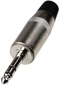 1-113, штекер аудио 6.35мм стерео металл на кабель