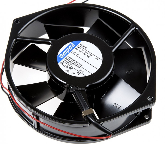 Вентилятор Ebmpapst 7114N 24V 12W 150x38 2pin с ушками