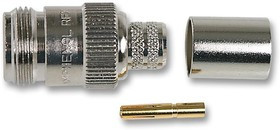N6121A1-NT3G-1-50, Разъем РЧ / Коаксиальный, N Коаксиальный, Прямое Гнездо, Обжимной, 50 Ом N6121A1-NT3G-1-50, Разъем РЧ / Коаксиальный, N Коаксиальный, Прямое Гнездо, Обжимной, 50 Ом