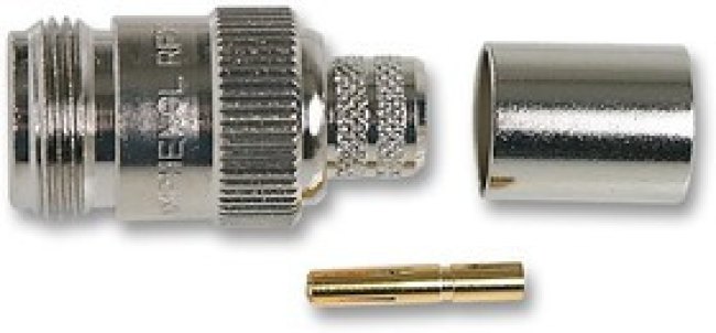 N6121A1-NT3G-1-50, Разъем РЧ / Коаксиальный, N Коаксиальный, Прямое Гнездо, Обжимной, 50 Ом N6121A1-NT3G-1-50, Разъем РЧ / Коаксиальный, N Коаксиальный, Прямое Гнездо, Обжимной, 50 Ом