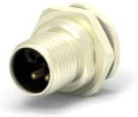 T4140L12031-000, Разъем Кабеля, M12, 2P + PE Positions, Штырь на Печатную Плату, Прямой Монтаж в Пан T4140L12031-000, Разъем Кабеля, M12, 2P + PE Positions, Штырь на Печатную Плату, Прямой Монтаж в Пан