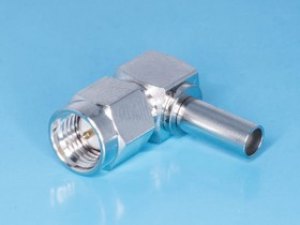 SMA-LC174P, Разъем SMA вилка на кабель RG-174, обжимной, Г-образный SMA-LC174P, Разъем SMA вилка на кабель RG-174, обжимной, Г-образный