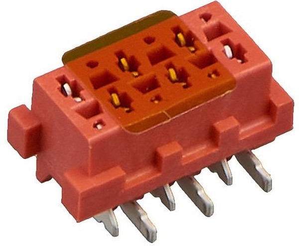 7-188275-6, Micro-MaTch 1.27mm Pitch 6 Way 2 Row Straight PCB Socket, Surface Mount, Solder Termination
