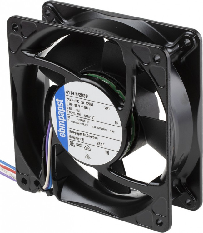 Вентилятор Ebmpapst 4114N/2H8P 24V 5A 120x38 4pin